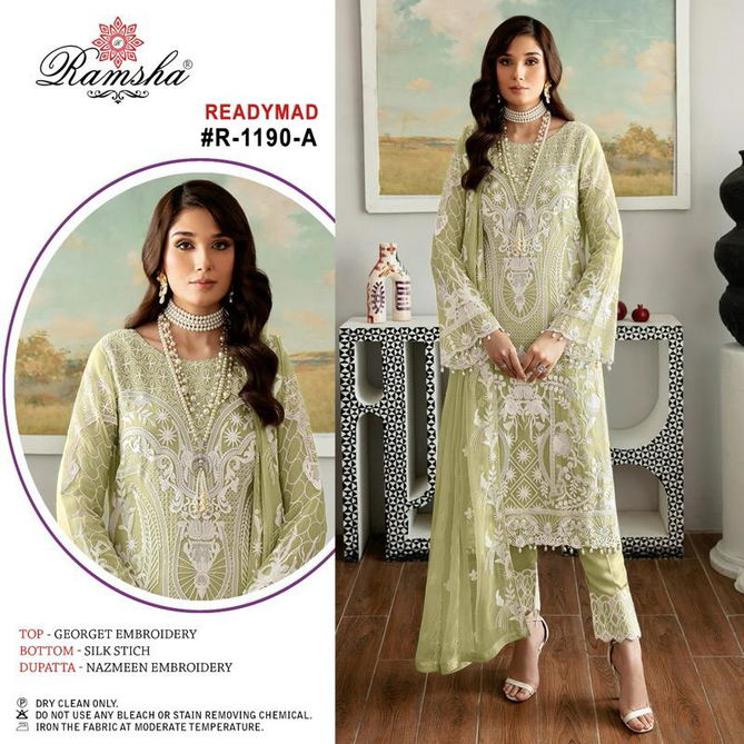 R 1190 Nx By Ramsha Readymade Pakistani Suits Wholesale Price In Surat
